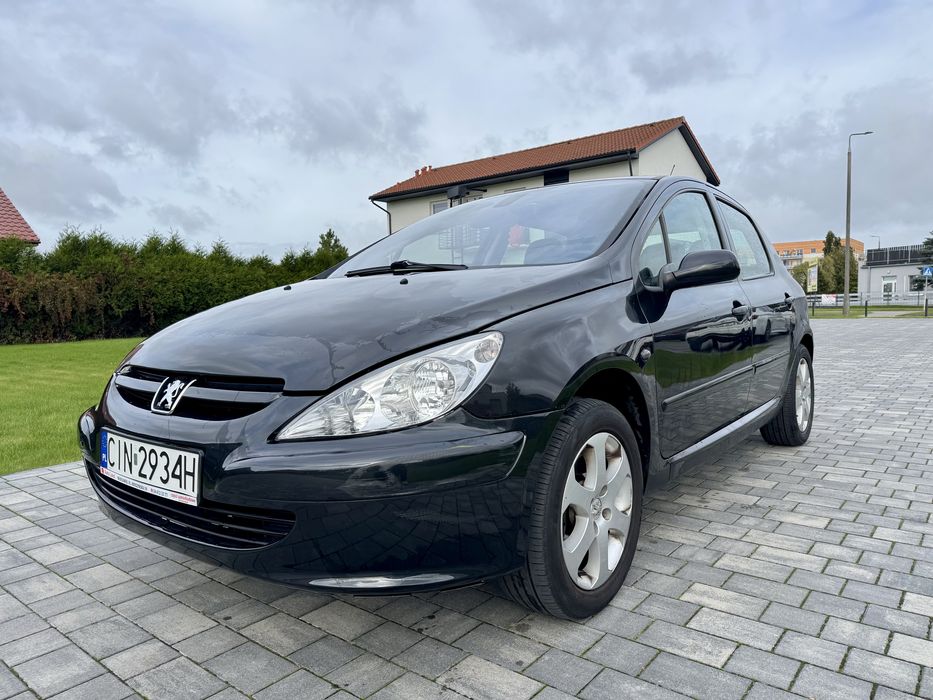 Peugeot 307 2.0 LPG 2002r. Klimatyzacja Skórzana tapicerka • Alufelgi
