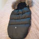 Śpiworek cottonmoose czarny +mufka
