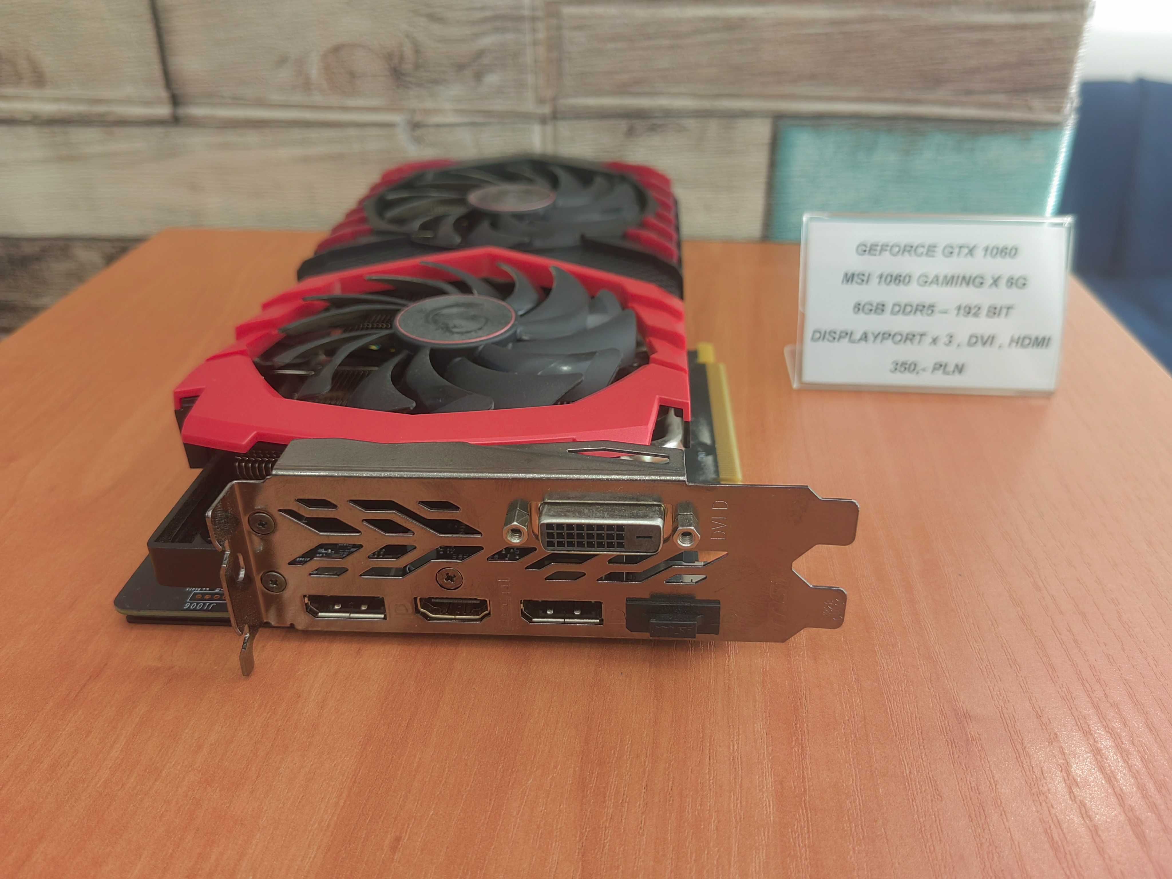 NVidia Geforce GTX 1060 Gaming X 6GB