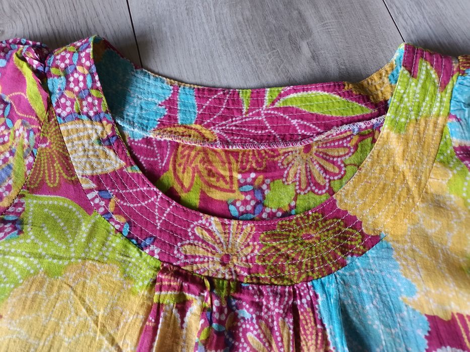 Tunika lekka Bluzka M Boho Hippie Etno Folk