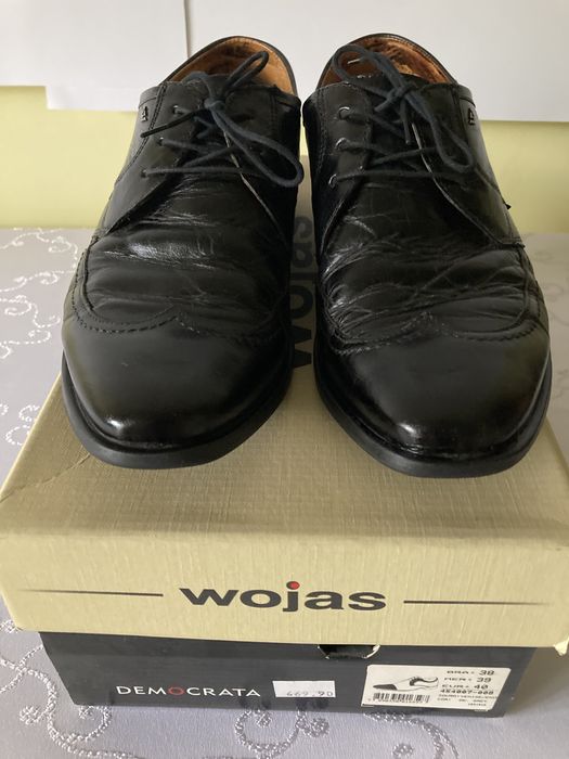 Półbuty Skórzane Wizytowe Premium Eleganckie Casualowe