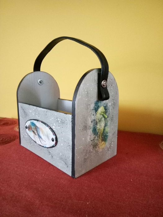 Skrzynka na przydasie, ręcznie robiona, morska, dla faceta