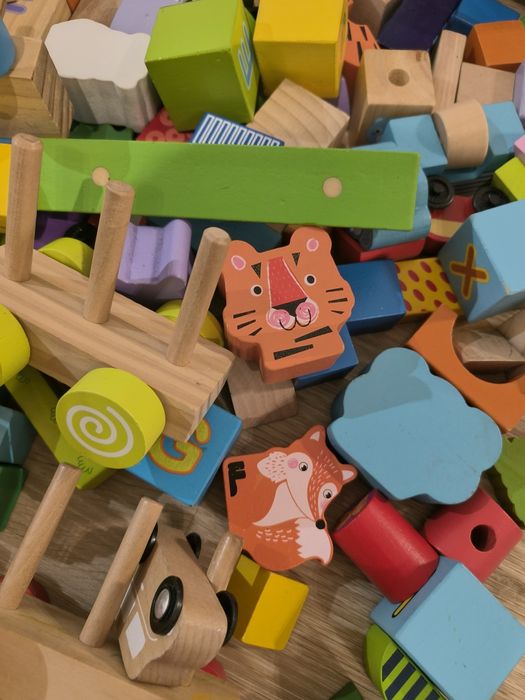 Zestaw klocków drewnianych