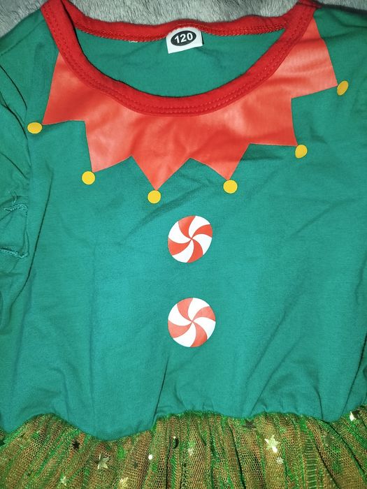 Плаття новорічне,помічниця Санти,помічниця Миколая ,ельф