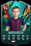 Personalizowana karta w stylu FUT 25 w ramce