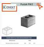 Pustak wentylacyjny PW2 kominowy.  Wym  36x25x33