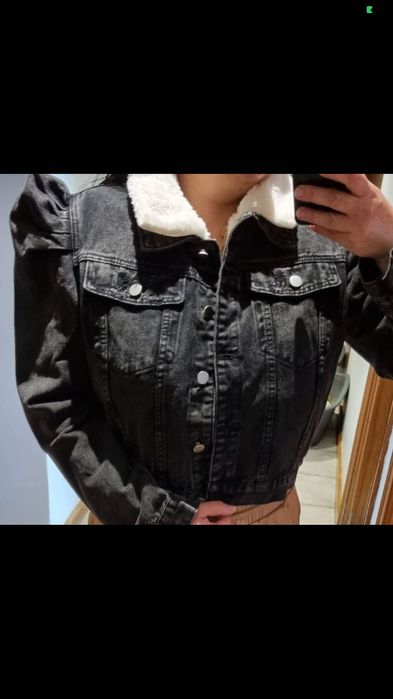Vendo casaco de ganga com pelo