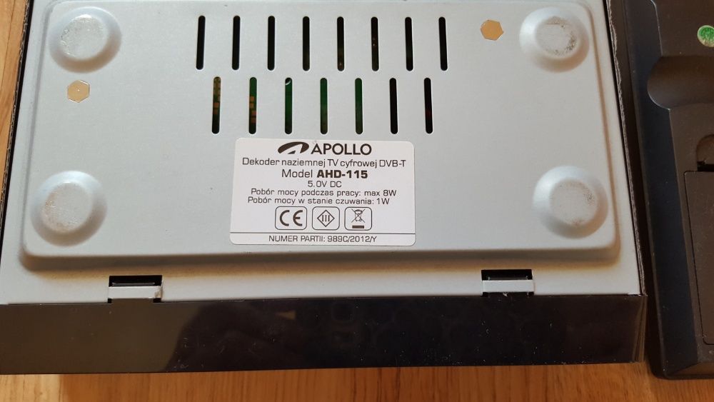 Dekoder Apollo AHD-15 uszkodzony bez pilota