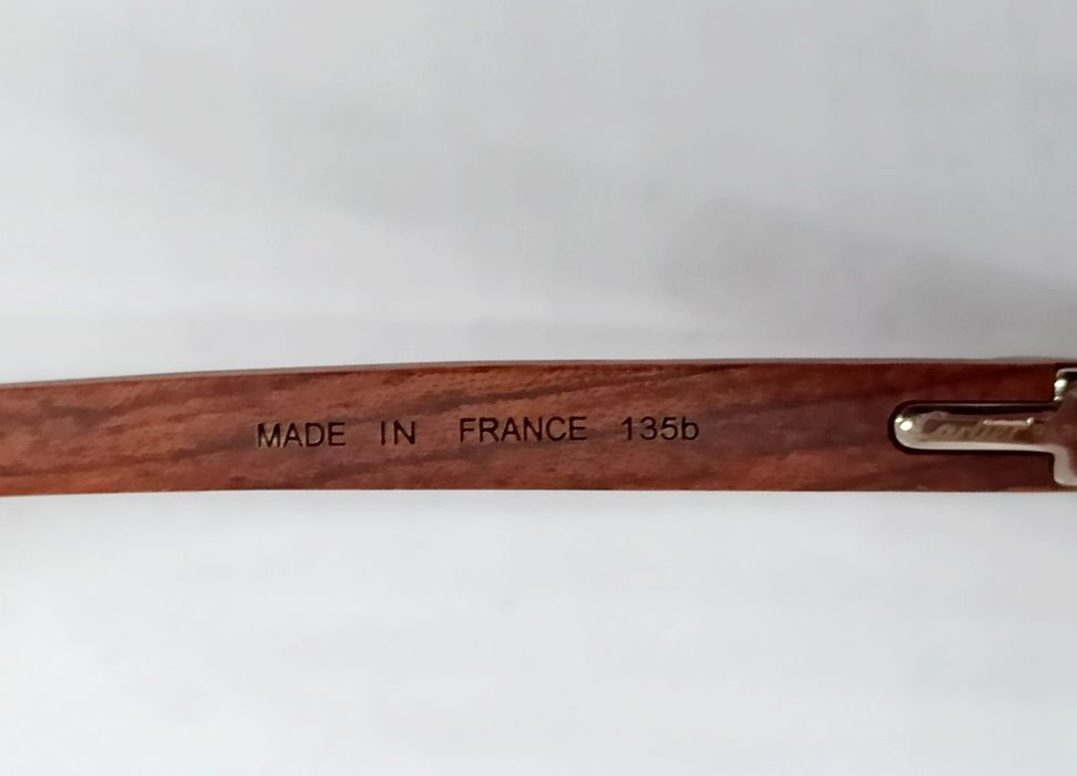 Cartier очки унисекс имиждевые оправа серебр метал дужки дерево