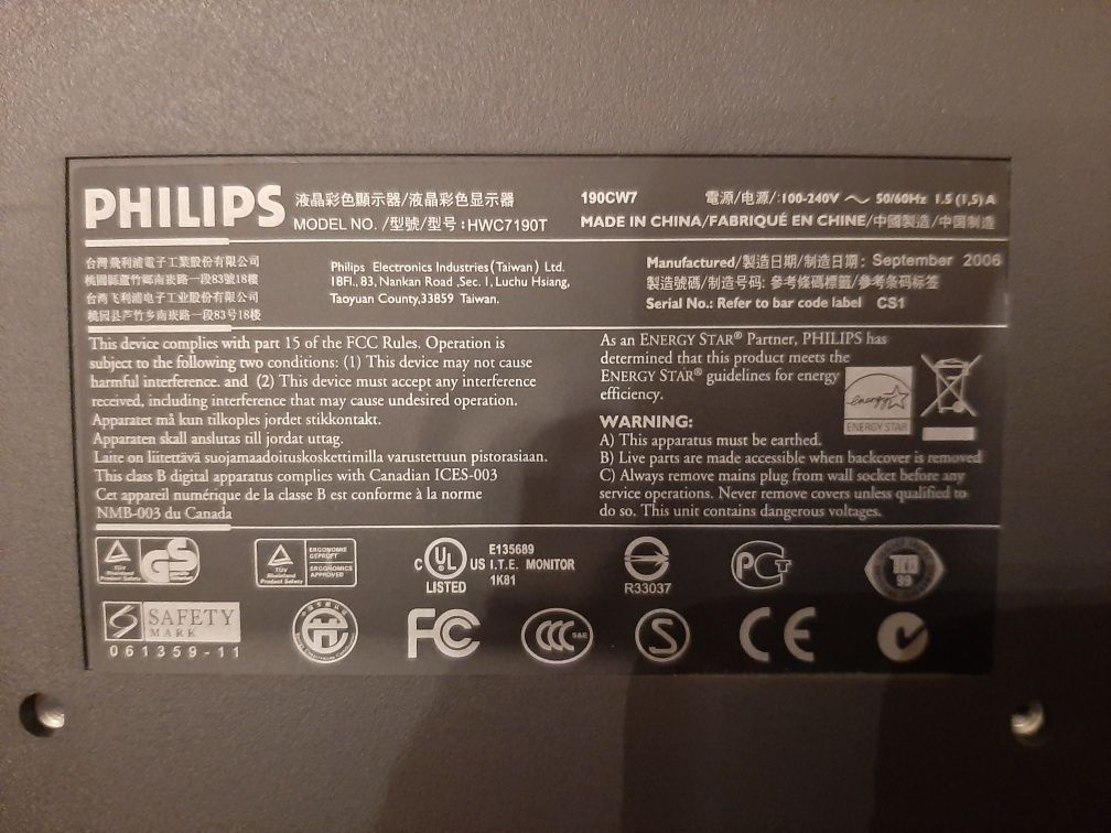 Monitor Philips 48 cm