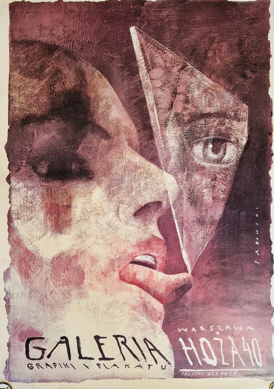 Plakat Sadowski Wiktor. Warszawa Hoża 40
