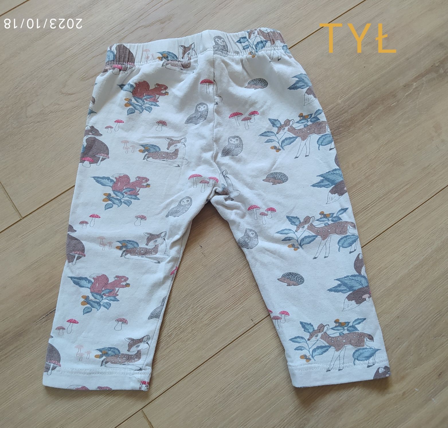 Legginsy z meszkiem w środku H&M r. 74