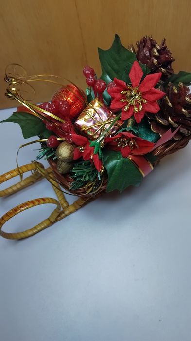 Рождественские новогодние сани