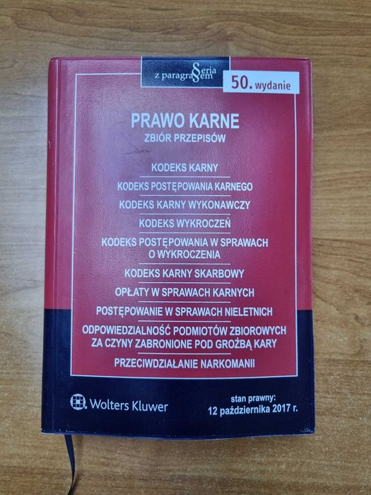 Prawo Karne Zbiór Przepisów 2017