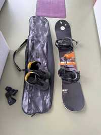 сноуборд комплект: дошка, кріплення, боти, чохол, захист