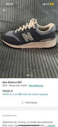 new balance 997 rozmiar 36,5