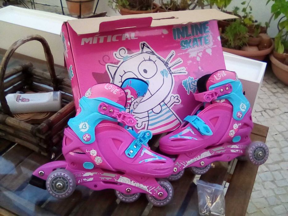 Patins em linha para menina