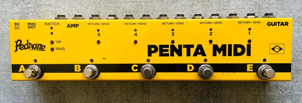 Pentamidi - Pedal analogico e Midi para varios pedias