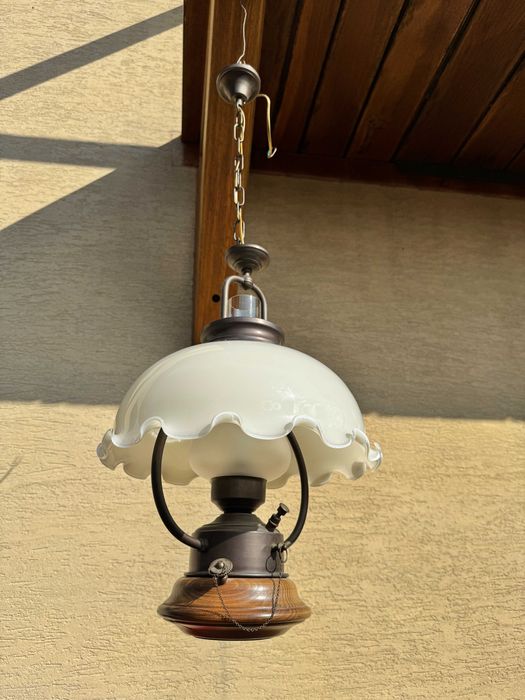 Lampa sufitowa stylowa żyrandol zwis wisząca okrętowa holenderska skla