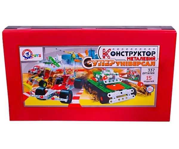 Дитячий металевий конструктор "Суперуніверсал" 337 деталей, 15 моделей