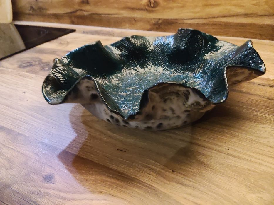 Niepowtarzalna,  dekoracyjna waza ceramiczna