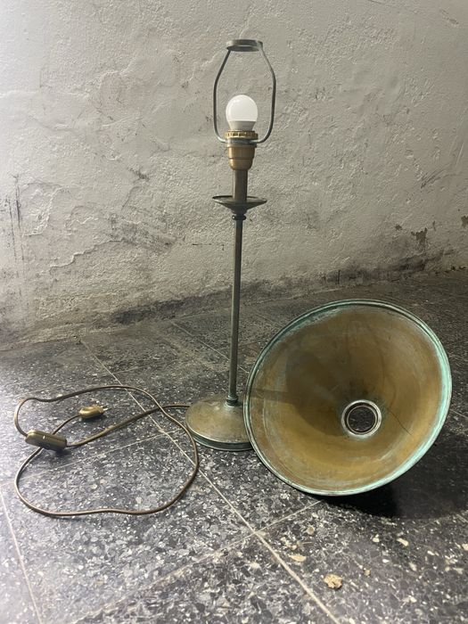 Candeeiro em latão, vintage