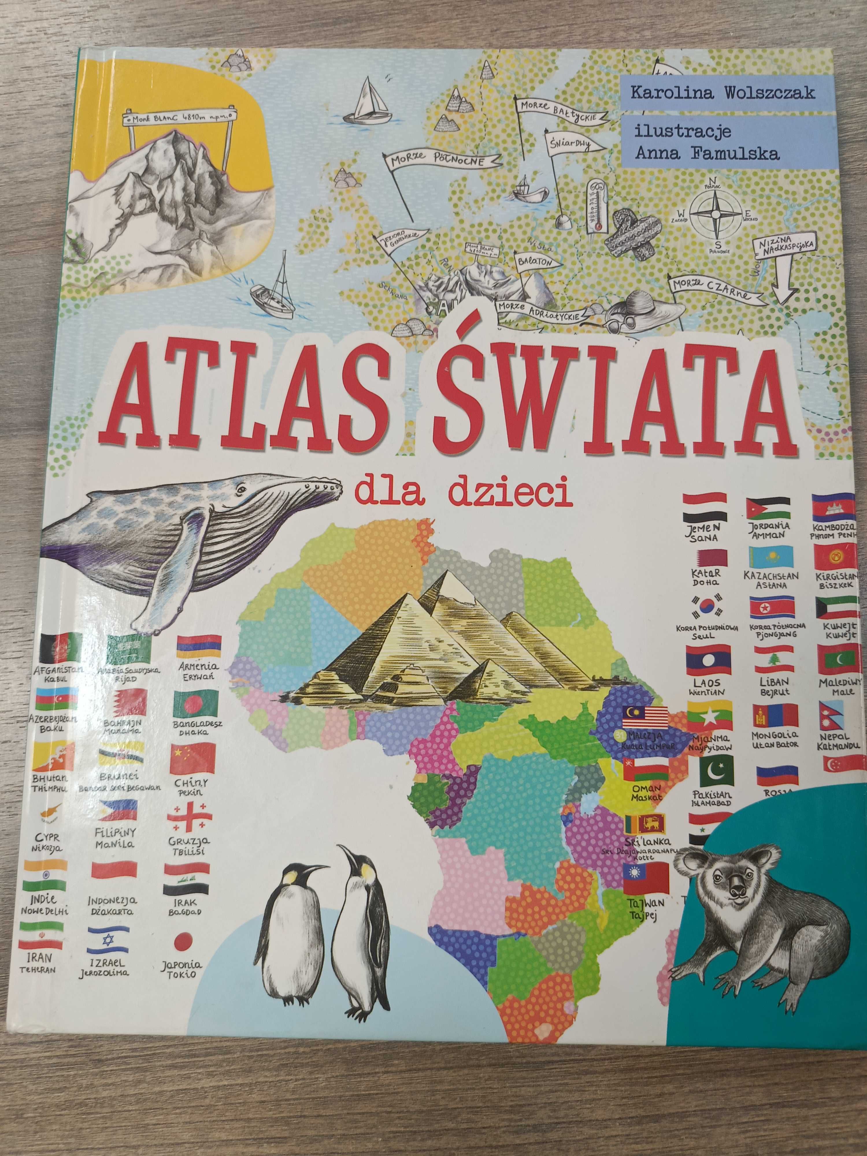 Ksiazka Atlas świata a4