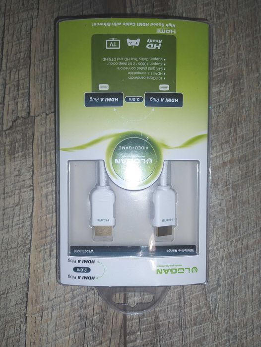 HDMI Кабель LOGAN (Білого кольору)