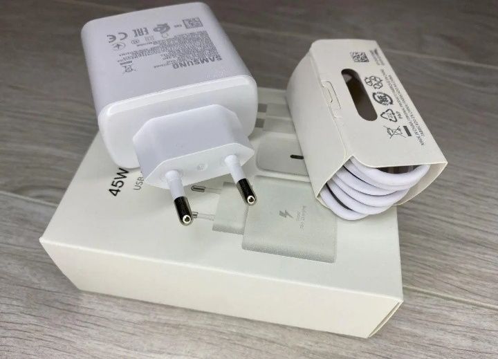 Samsung 45W Швидкий оригінальний зарядний пристрій.
