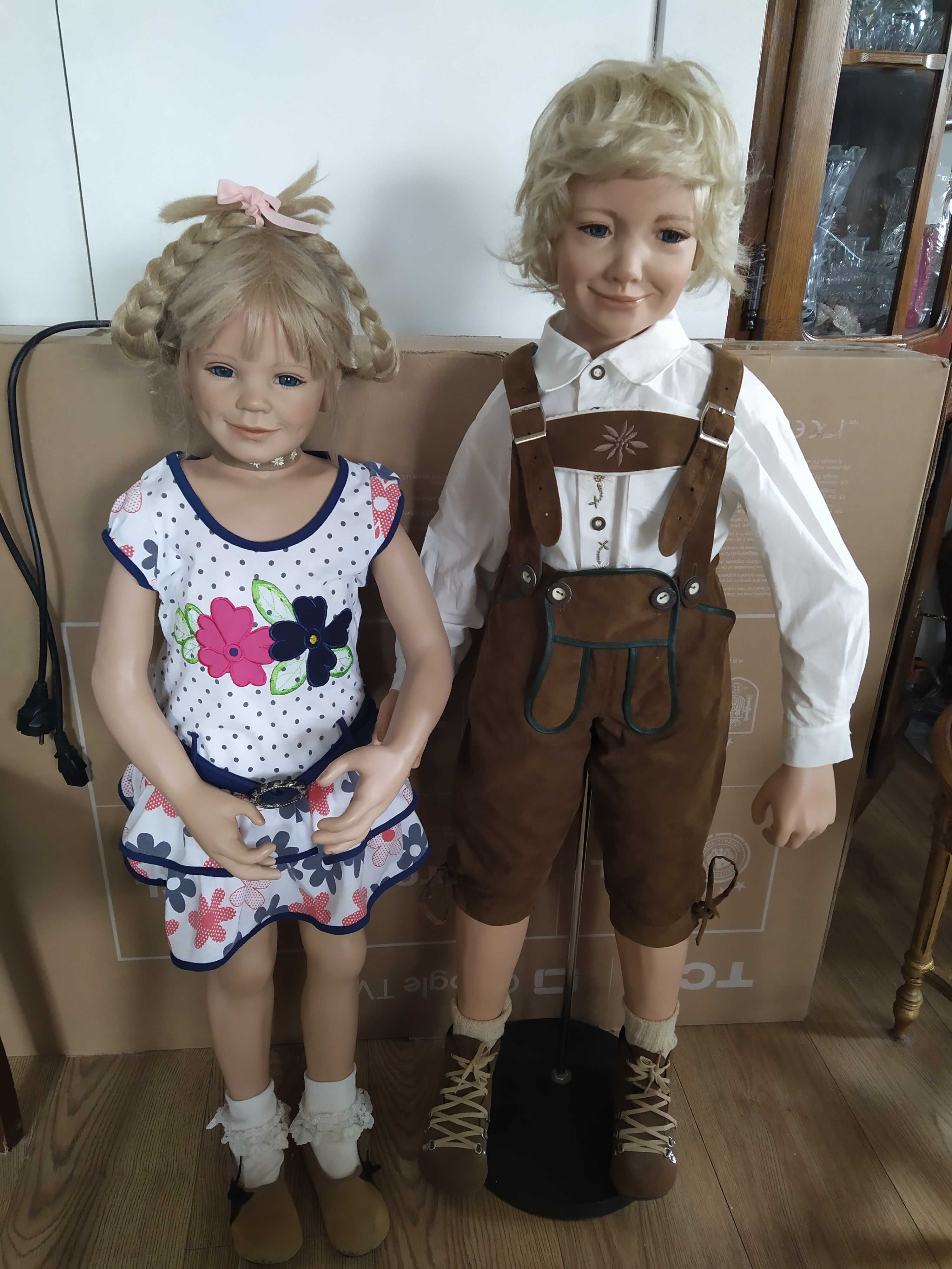 2 lalki kolekcjonerskie, Susan Lippl winylowe, dekoracja weselna