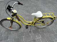 Rower miejski dziewczęcy używany żółty MJ MaxiJunior