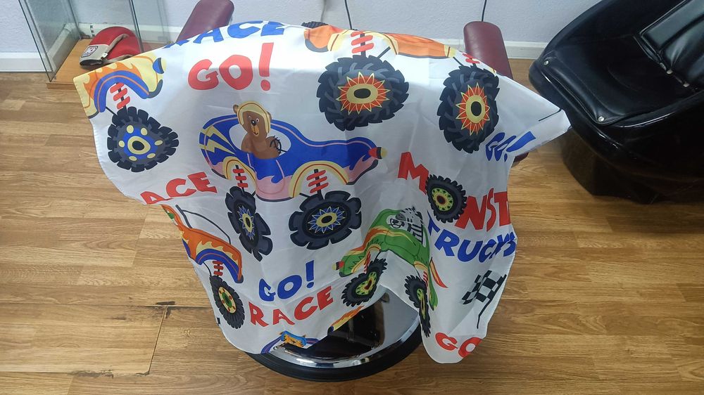 Capa protetora para corte cabelo