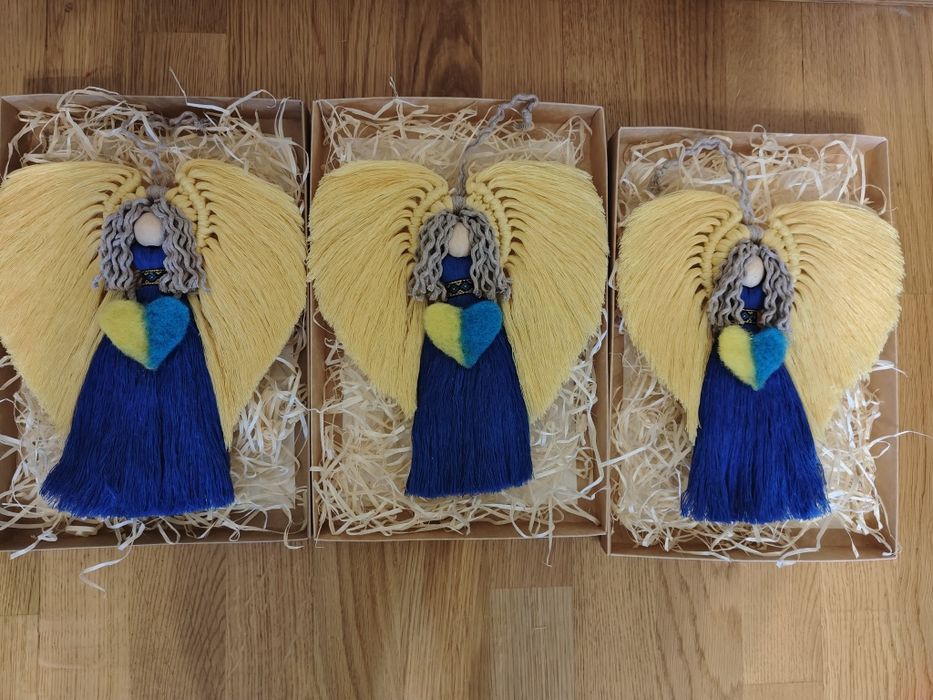 Ангел макраме оберіг