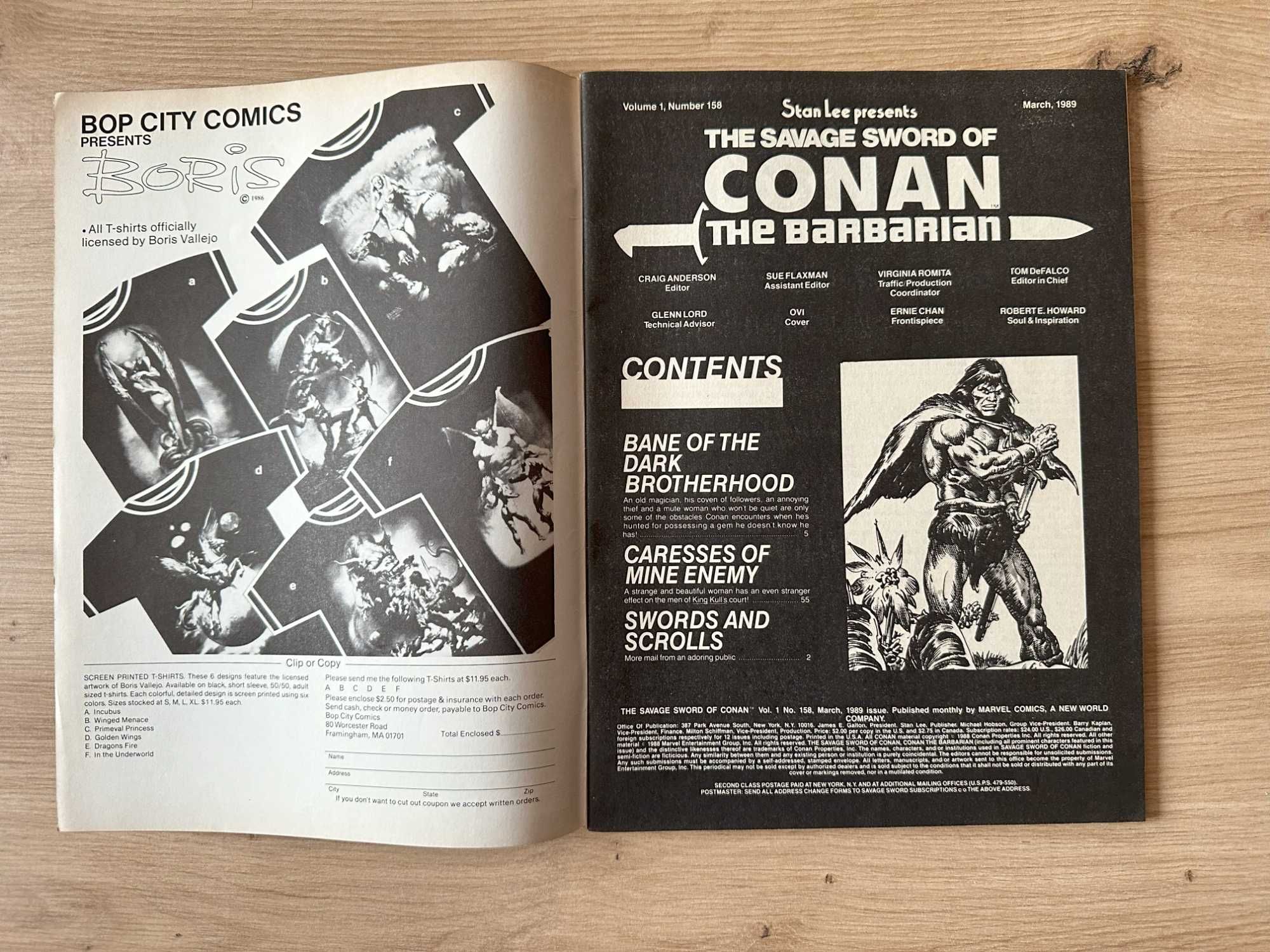 The Savage Sword Of Conan No. 158 - Mar. 1989 - USA