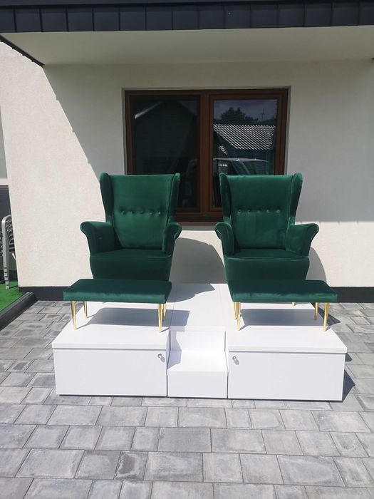 Podest do pedicure z fotelem i podnóżkiem Nowy Promocja Wysyłka 48 h