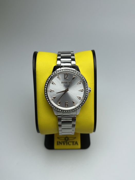 Invicta 31366, жіночий сріблястий годинник, invicta angel