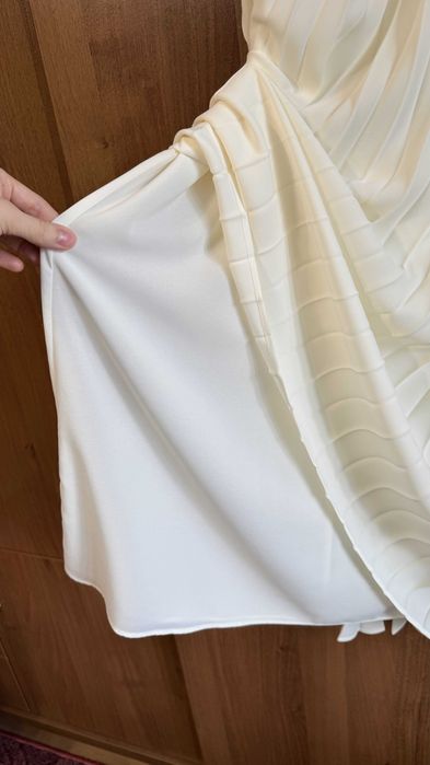 Плісирована спідниця, молочна, Zara