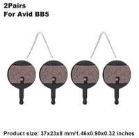 4szt komplet klocki okładziny hamulcowe Avid BB5 żywiczne black
