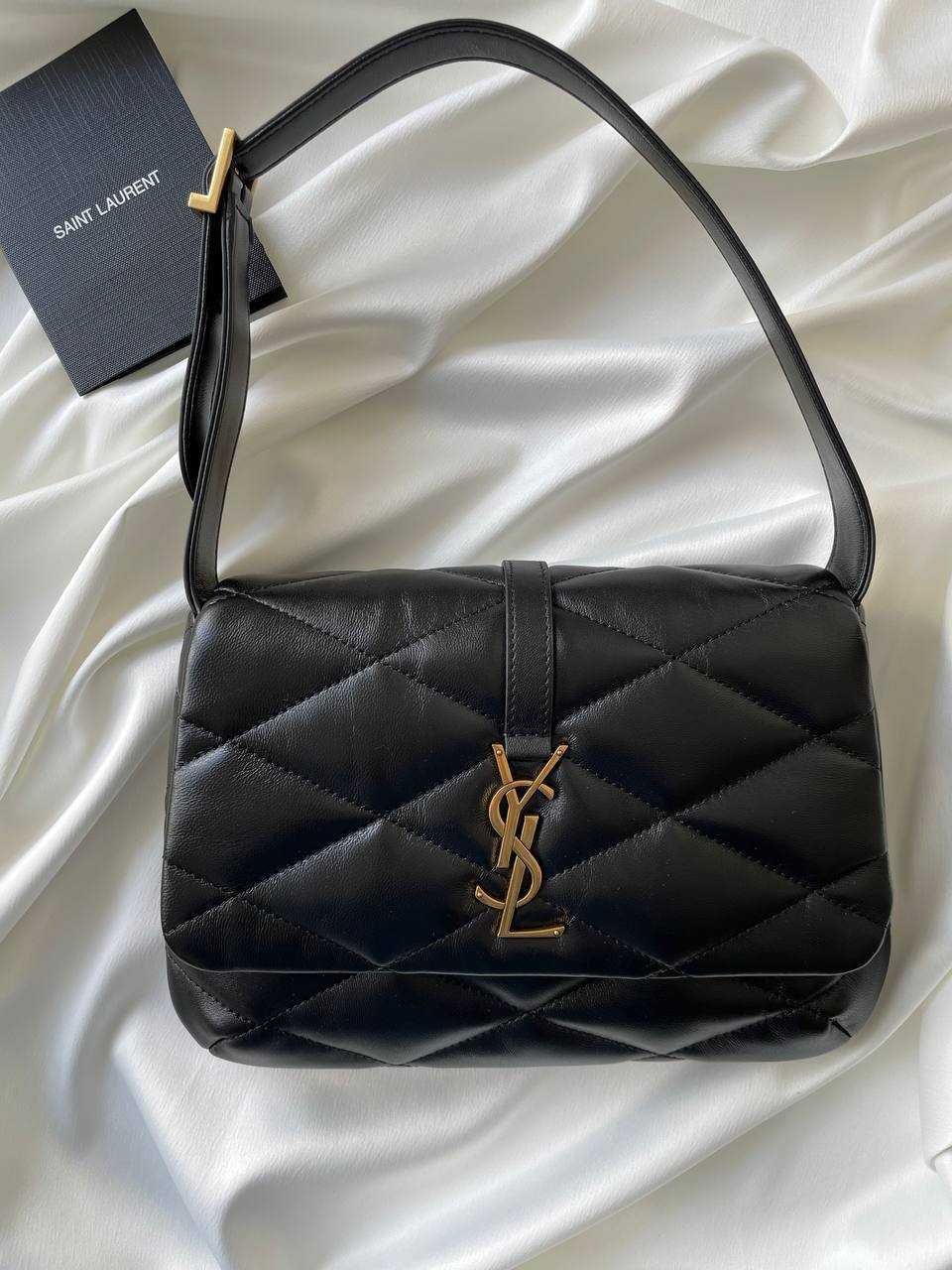 Оригинальная сумочка Saint Laurent Le 57 Leather Matelassé Hobo Bag