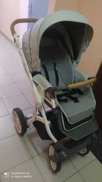 Дитяча коляска 2в1 ROAN Bass soft світло-сіра