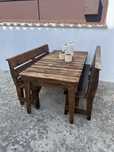 Mesa de madeira rustica