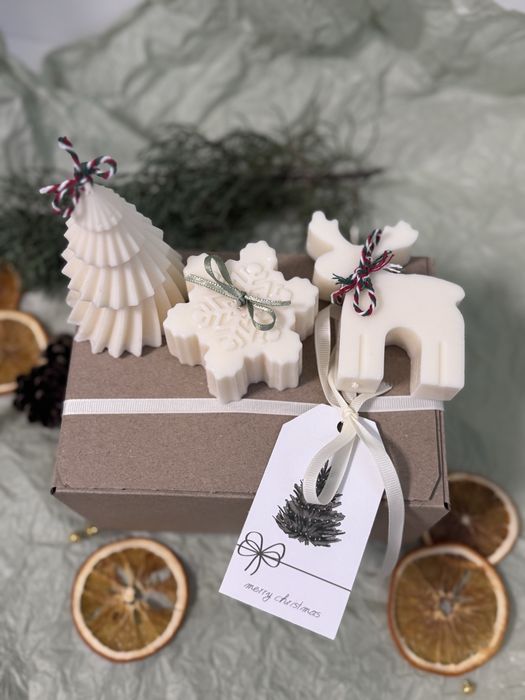 Набір свічок, новорічні свічки, набір новорічних свічок, свічки