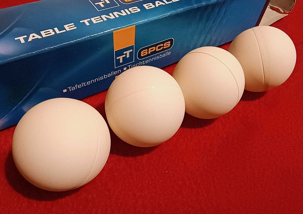 Zestaw piłeczek do tenisa stołowego ping ponga 4 sztuki białe