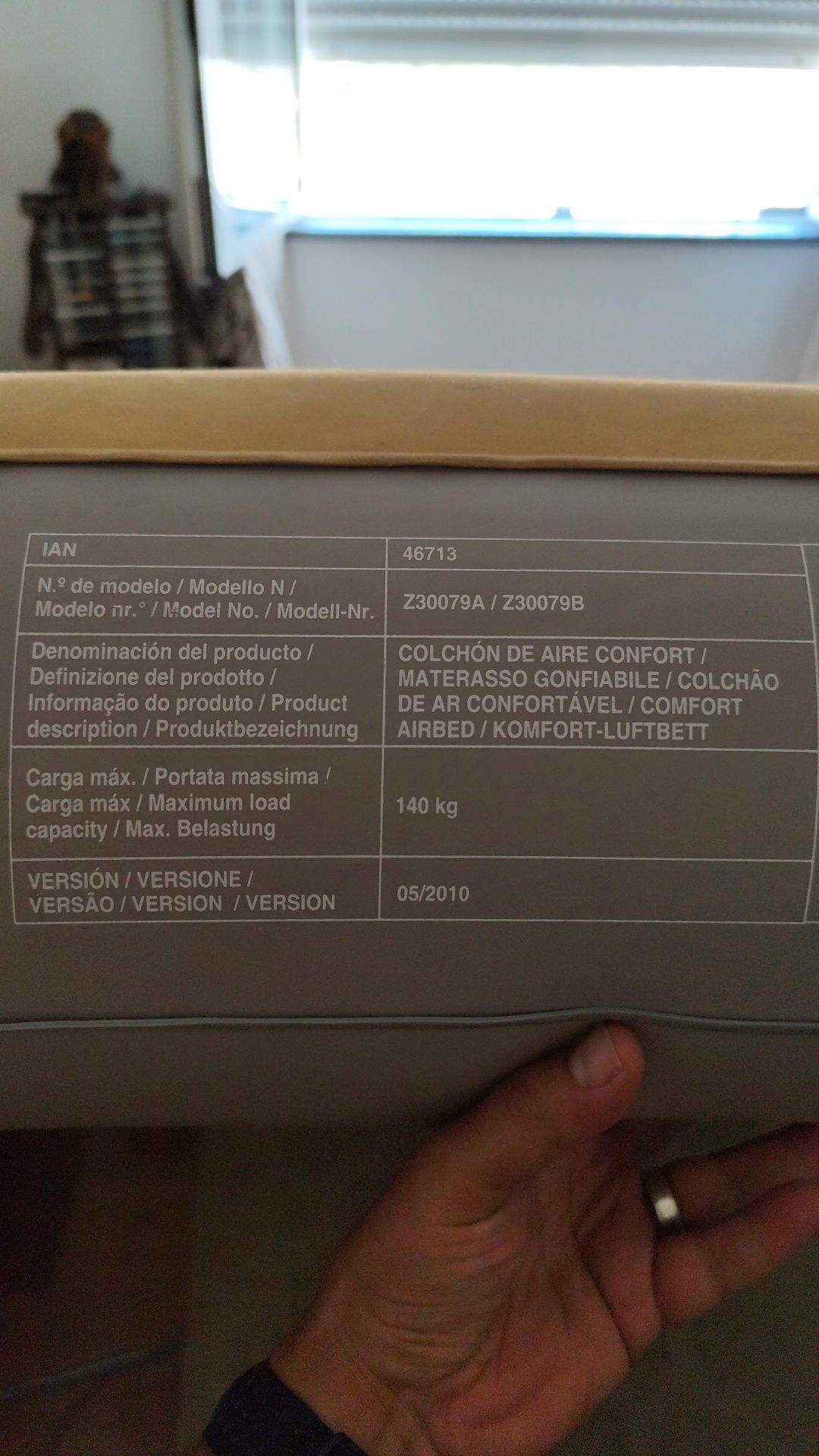 Colchão insuflável de casal. Ótima qualidade