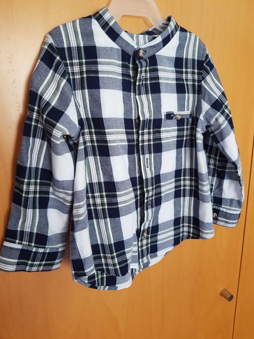 Camisa criança quadrados