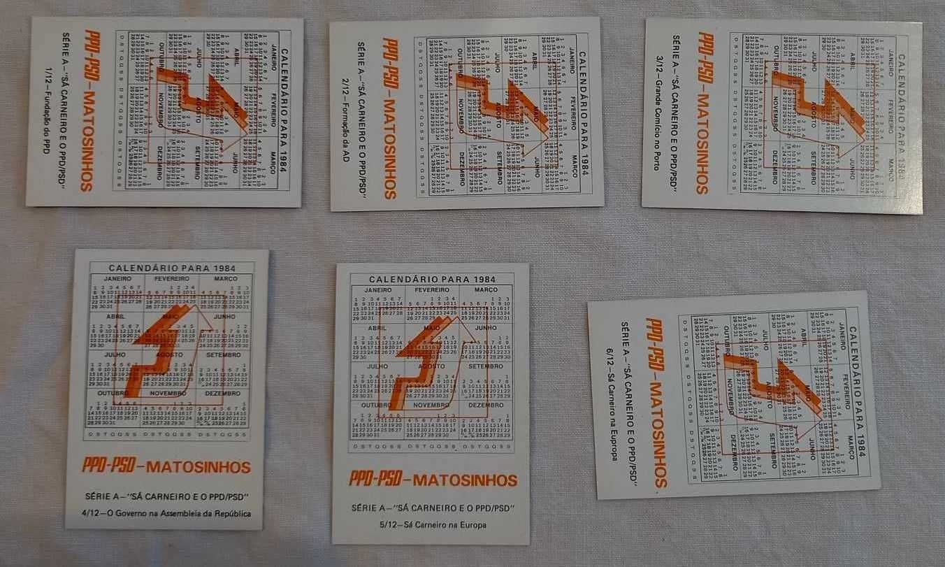 Coleção de Calendários de Bolso - PPD/PSD Matosinhos