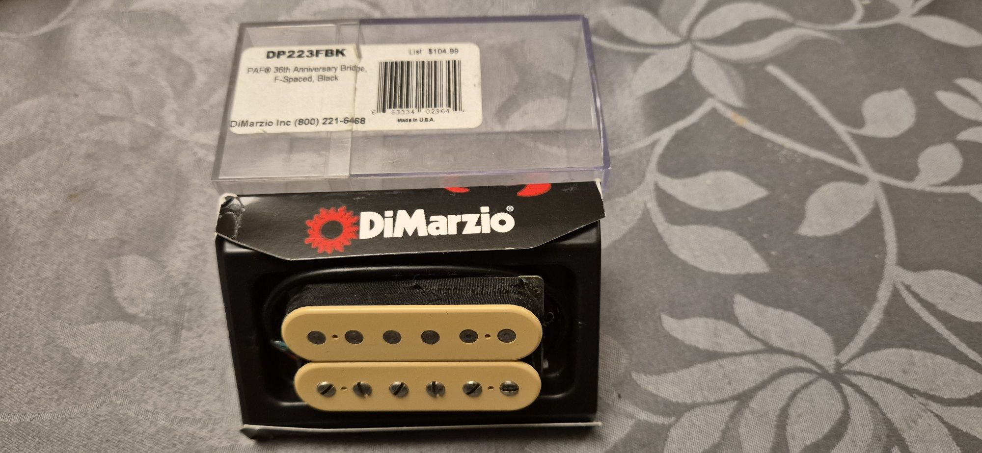 Dimarzio Dp223FBK humbucker F Spaced