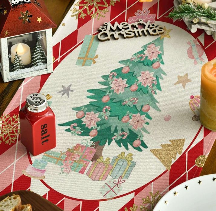 Bieżnik świąteczny 40x140cm dziadek do orzechów Boże narodzenie BI11