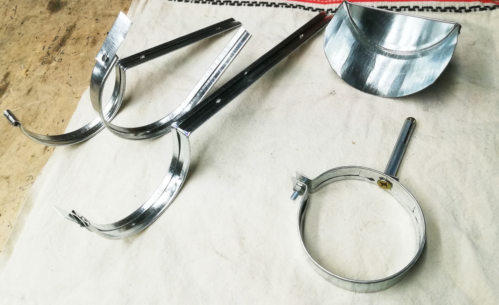 Ринви оцинковані. Рынвы. Желоба. Водостоки. Лійки. Труби.