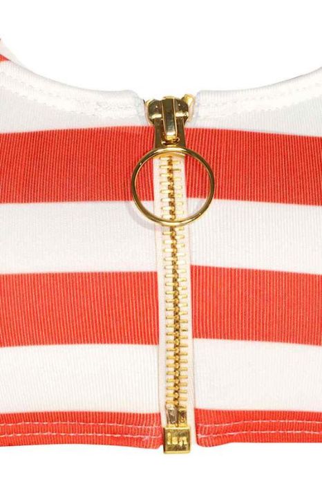 Полосатый купальный лиф h&m верх, бандо